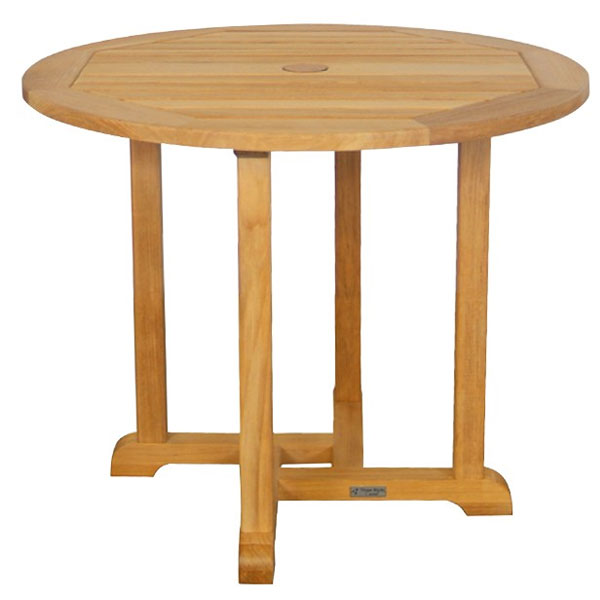 Teak Oxford 42 inch Round Dining Table by Three Birds Casual - Image 2